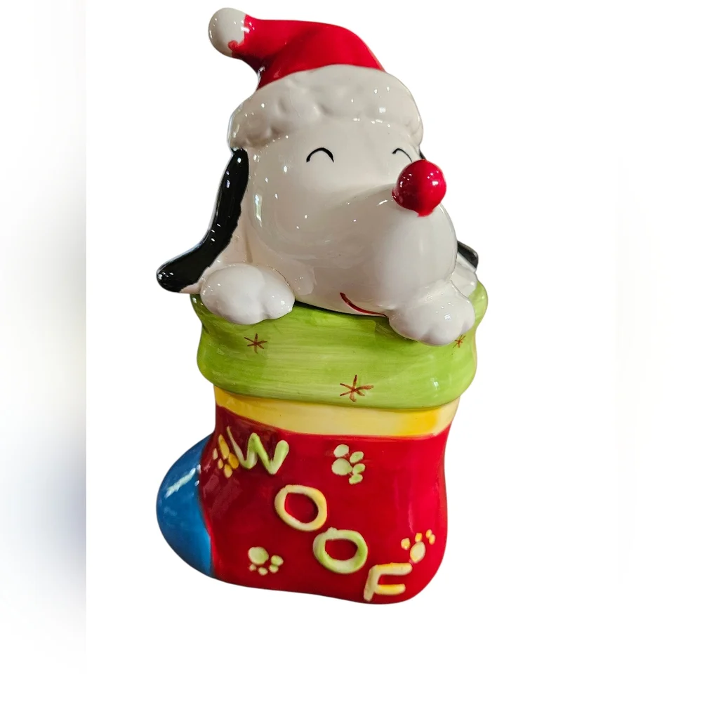 XMAS doggie Treat Jar